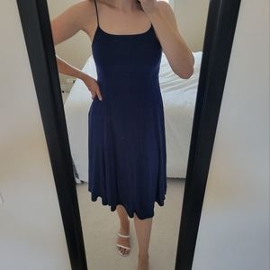 Lulu's Navy Midi Dress